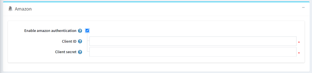 external authentication amazonauthentication